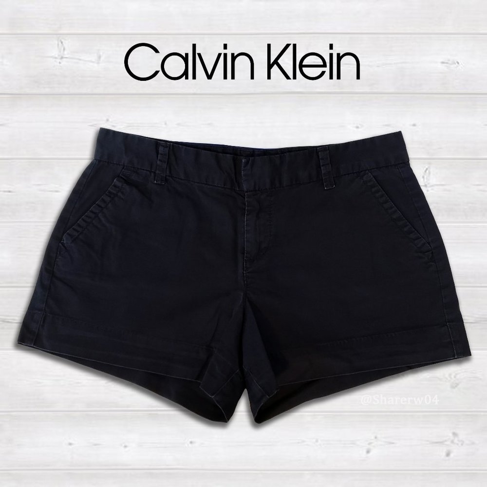 Calvin Klein Blue Tinted Black Shorts size 10